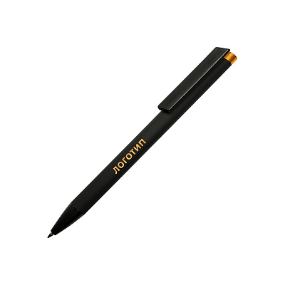 Ручка металлическая шариковая Taper Metal soft-touch