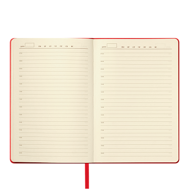 Ежедневник Молто (Molto) недатированный, красный (без упаковки, без стикера)