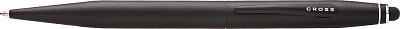 Шариковая ручка Cross Tech2 со стилусом 6мм. Цвет - черный матовый.