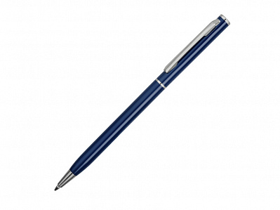 Ручка металлическая шариковая Атриум (Темно-синий/серебристый)