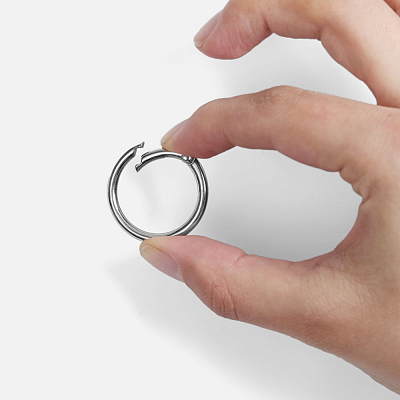 Карабин-кольцо Claus, L, серебристый