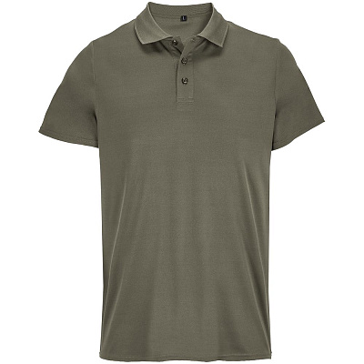 Рубашка поло унисекс Pitcher, темный хаки (Хаки)