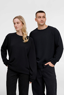 Свитшот унисекс Avenu, черный