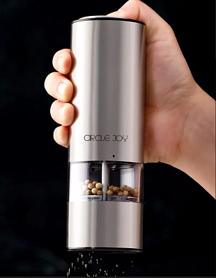 Электрическая мельница для специй Circle Joy Electric Grinder, серебро