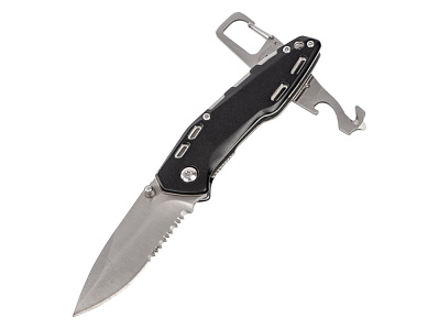 Складной нож Cutter с карабином (Серебристый, черный)