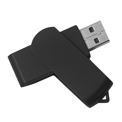 USB flash-карта SWING (8Гб), черный, 6,0х1,8х1,1 см, пластик (Чёрный)