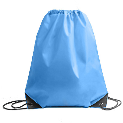 Рюкзак мешок с укреплёнными уголками BY DAY , 35*41 см, полиэстер 210D (Голубой)