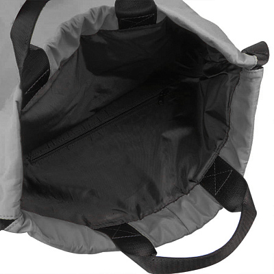 Рюкзак RUN, светоотражающий серый, 48х40см, 100% полиэстер