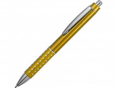 Ручка пластиковая шариковая Bling (Желтый/серебристый)