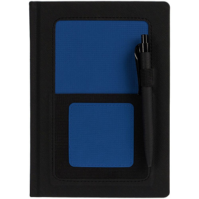 Ежедневник Mobile на заказ, недатированный, черно-синий