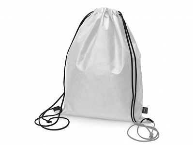 Рюкзак-мешок Reviver из нетканого переработанного материала RPET (Белый)