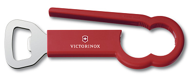 Открывалка для бутылок VICTORINOX Pet, сталь/пластик, красная (Красный)