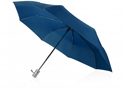 Зонт складной Леньяно (Синий/серебристый)