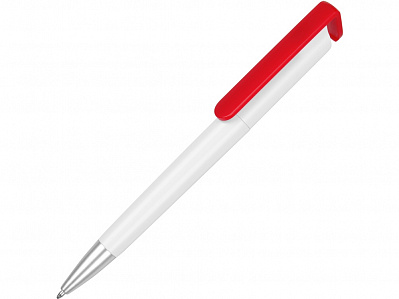 Ручка-подставка Кипер (Белый/красный/серебристый)