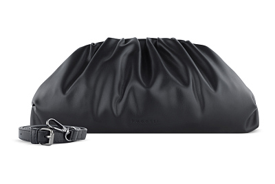 Сумка-пауч женская большая BUGATTI Mila, черная, полиуретан, 42 x 11 x 25 см