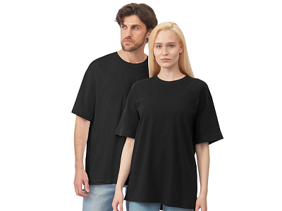 Футболка оверсайз Vienna унисекс (Чёрный)