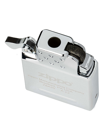 Газовый вставной блок для широкой зажигалки Zippo, одинарное жёлтое пламя, нержавеющая сталь
