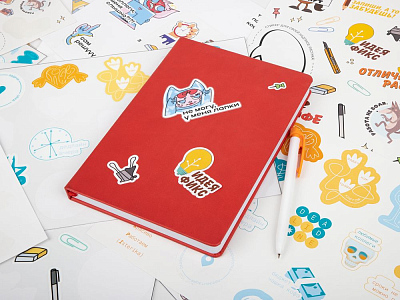 Наклейки бумажные Sticker Pack на заказ, S