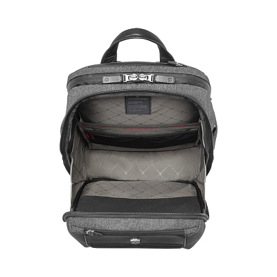 Рюкзак VICTORINOX Architecture Urban2 Deluxe Backpack 15”, серый, полиэстер/кожа, 31x23x46 см, 23 л