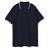 Рубашка поло мужская с контрастной отделкой Practice 270, темно-синий/белый - Фото 1