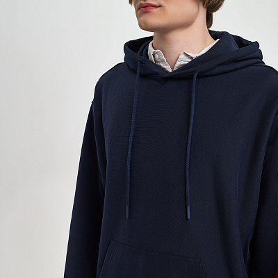 Худи релакс унисекс ADVENTURE, темно-синий, размер XS/S