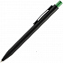 Ручка шариковая Chromatic, черная с зеленым - Фото 2
