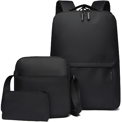 Рюкзак-сет TRAVEL TO GO, Чёрный/Красный