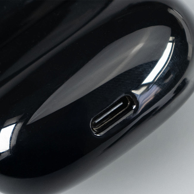 Наушники ECHO беспроводные без амбушюр, пластиковый корпус, черные