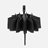 Зонт обратного сложения Norsken с фонариком, черный - Фото 4