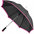 Зонт-трость Highlight, черный с розовым - Фото 1