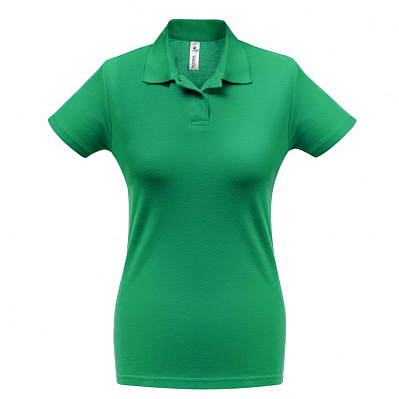 Рубашка поло женская ID.001 зеленая (Зеленый)