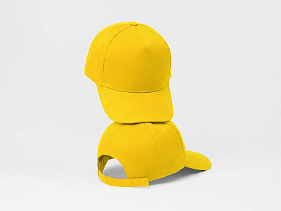 Бейсболка Poly (Желтый)