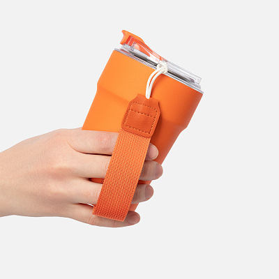 Термокружка вакуумная Monaco, оранжевая