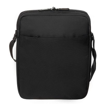 Сумка кросс-боди TORBER, черный, нейлон, 28х22х6 см