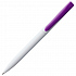 Ручка шариковая Pin, белая с фиолетовым - Фото 3