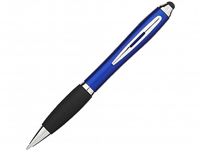 Ручка-стилус шариковая Nash (Ярко-синий/черный/серебристый)