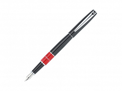 Ручка перьевая Libra (Черный/красный/серебристый)