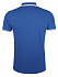 Рубашка поло мужская Pasadena Men 200 с контрастной отделкой, ярко-синяя с белым - Фото 2