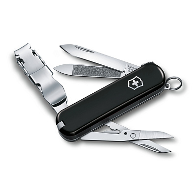 Нож-брелок VICTORINOX NailClip 580 65 мм 8 функций чёрный