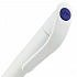 Ручка шариковая Grip, белая (молочная) с синим - Фото 4