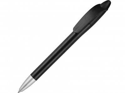 Ручка пластиковая шариковая Айседора (Черный матовый/серебристый)