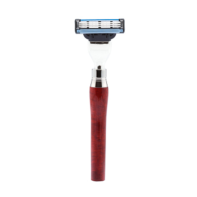 Бритвенный набор Mondial: станок MACH3, помазок, подставка; бриар