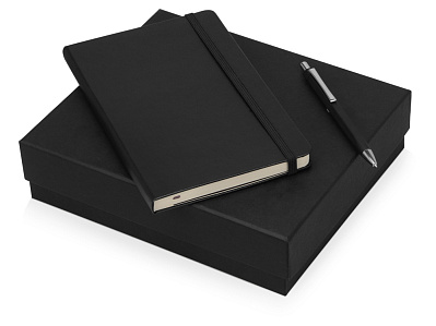 Подарочный набор Moleskine Hemingway с блокнотом А5 и ручкой (Черный)