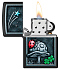 Зажигалка ZIPPO Ladybug Design с покрытием Black Matte, латунь/сталь, черная, матовая, 38x13x57 мм - Фото 3
