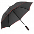Зонт-трость Jenna, черный с красным - Фото 1