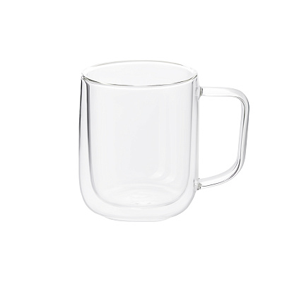 Кружка стеклянная с двойными стенками Viora (Белый)