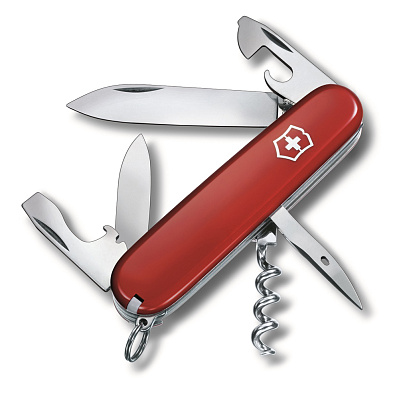 Нож перочинный VICTORINOX Spartan, 91 мм, 12 функций  (Красный)