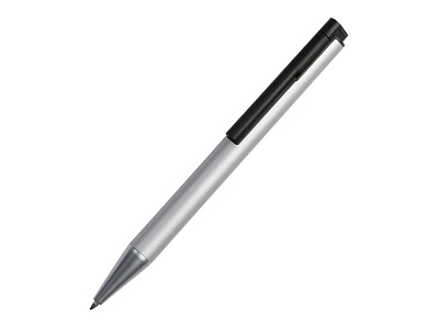 Ручка шариковая металлическая Jobs soft-touch с флеш-картой на 8 Гб (Серебристый/черный)