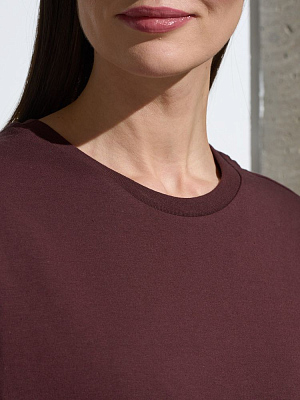 Футболка Oversize Premium, коричневая (шоколад)