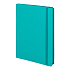 Бизнес-блокнот "RILY", формат А5,  бирюзовый, блок в точку - Фото 1